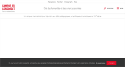 Desktop Screenshot of campus-condorcet.fr