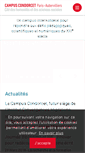 Mobile Screenshot of campus-condorcet.fr